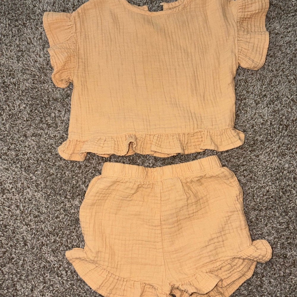 Grayson Threads Ruffled Cream Two-Piece Set